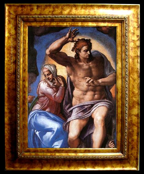 framed  Michelangelo Buonarroti Last Judgment, Ta107